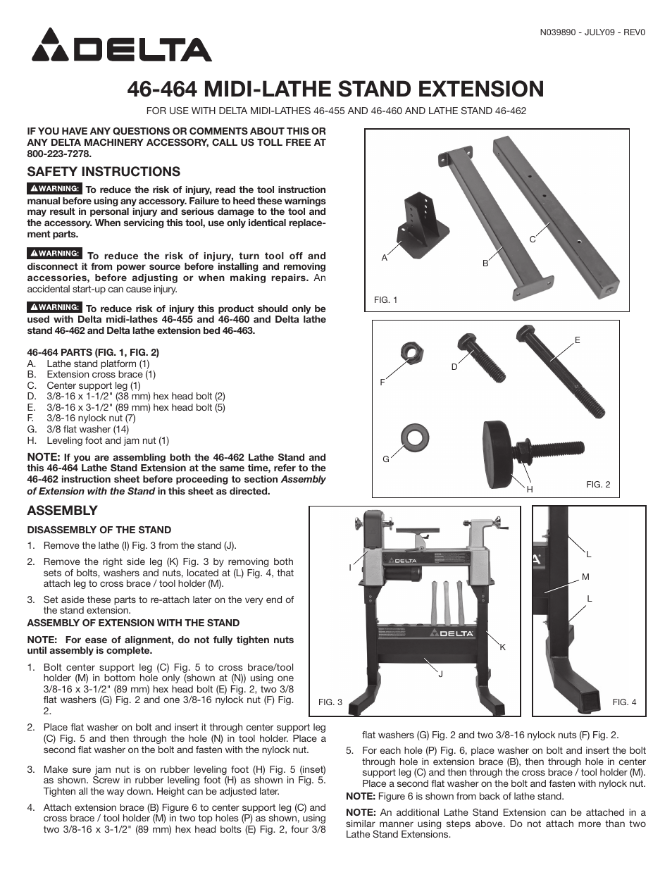 Delta 46-464 User Manual | 8 pages