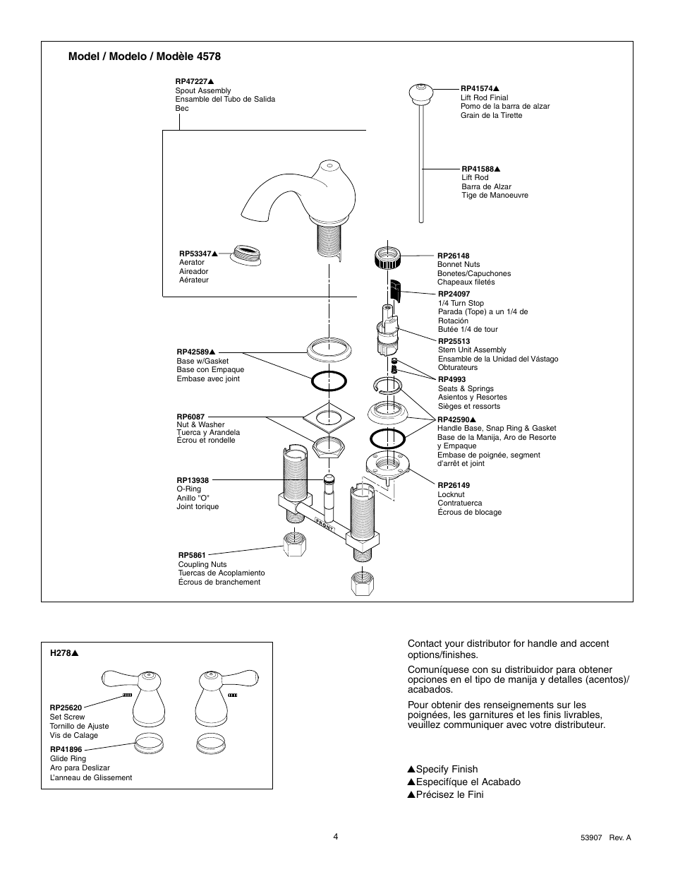 Model / modelo / modèle 4578 | Delta 4540 Series User Manual | Page 4 / 8