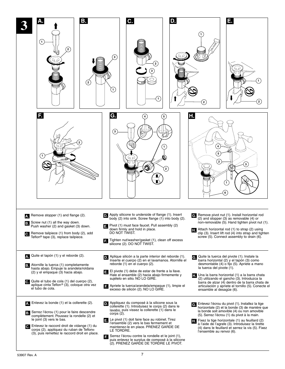 A. b. c. d. e. f. g | Delta 4540 Series User Manual | Page 7 / 8