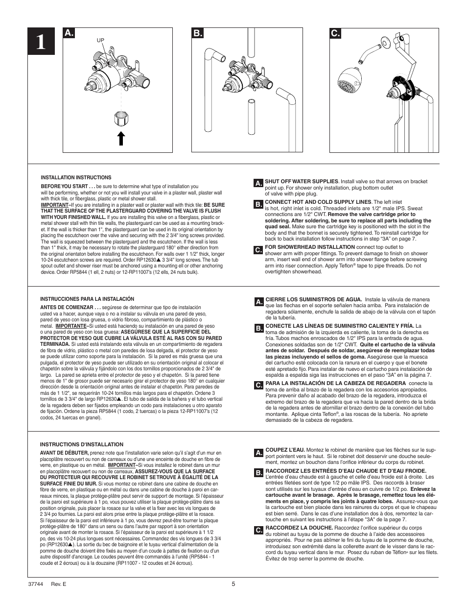 A. b. c | Delta 1700 Series User Manual | Page 5 / 8