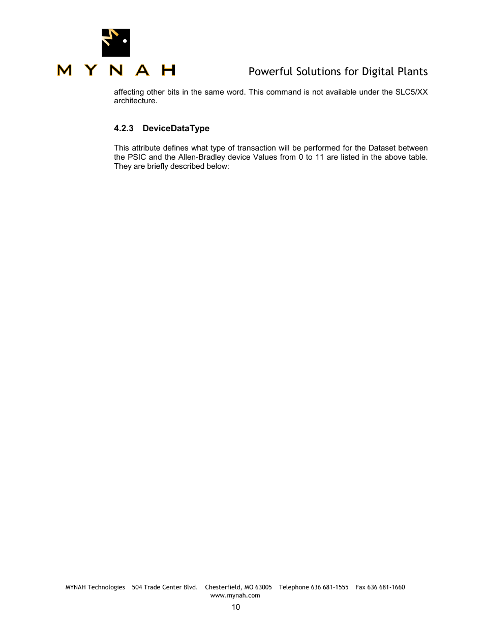 Powerful solutions for digital plants | Delta Mynah PLC-5 User Manual | Page 11 / 26