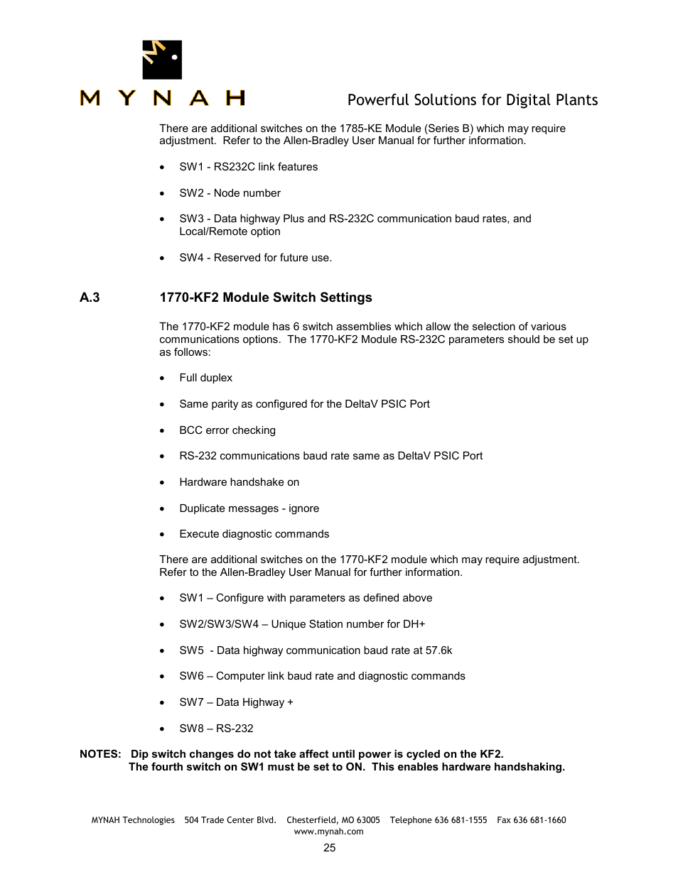 Powerful solutions for digital plants | Delta Mynah PLC-5 User Manual | Page 26 / 26