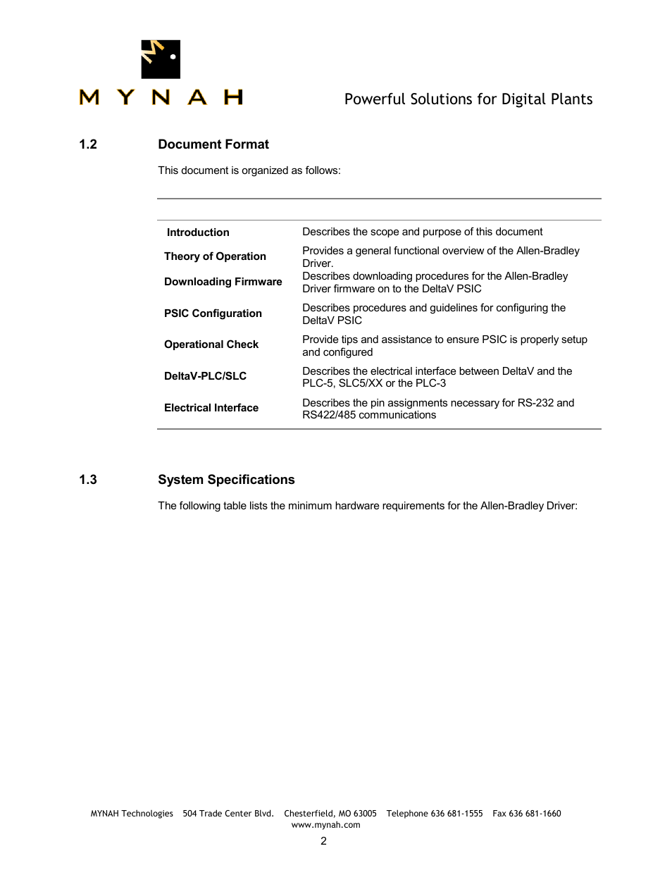 Powerful solutions for digital plants | Delta Mynah PLC-5 User Manual | Page 3 / 26