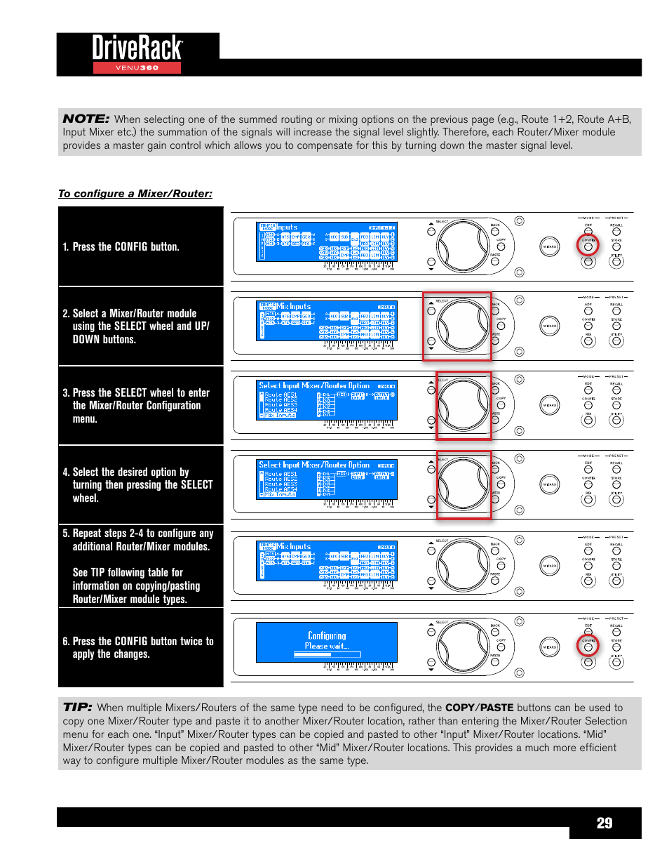 dbx DriveRack VENU360 Loudspeaker Management System User Manual | Page 31 / 127