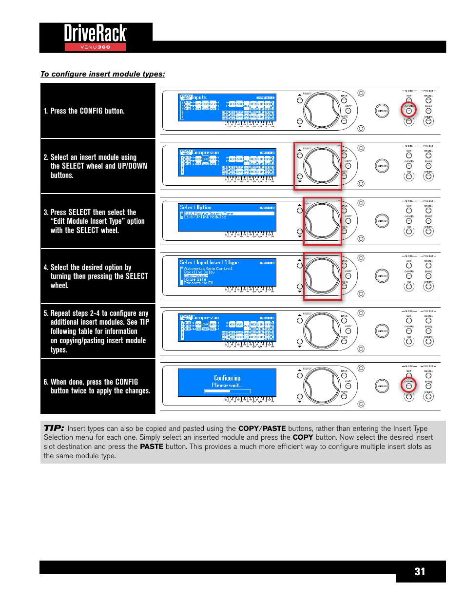 dbx DriveRack VENU360 Loudspeaker Management System User Manual | Page 33 / 127