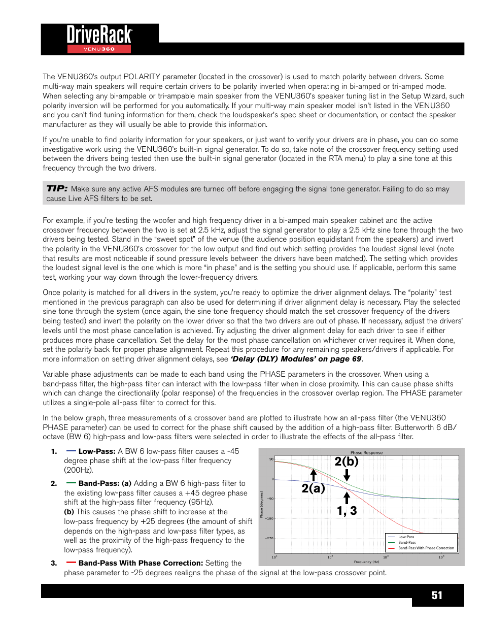 1, 3 2(a) 2(b) | dbx DriveRack VENU360 Loudspeaker Management System User Manual | Page 53 / 127