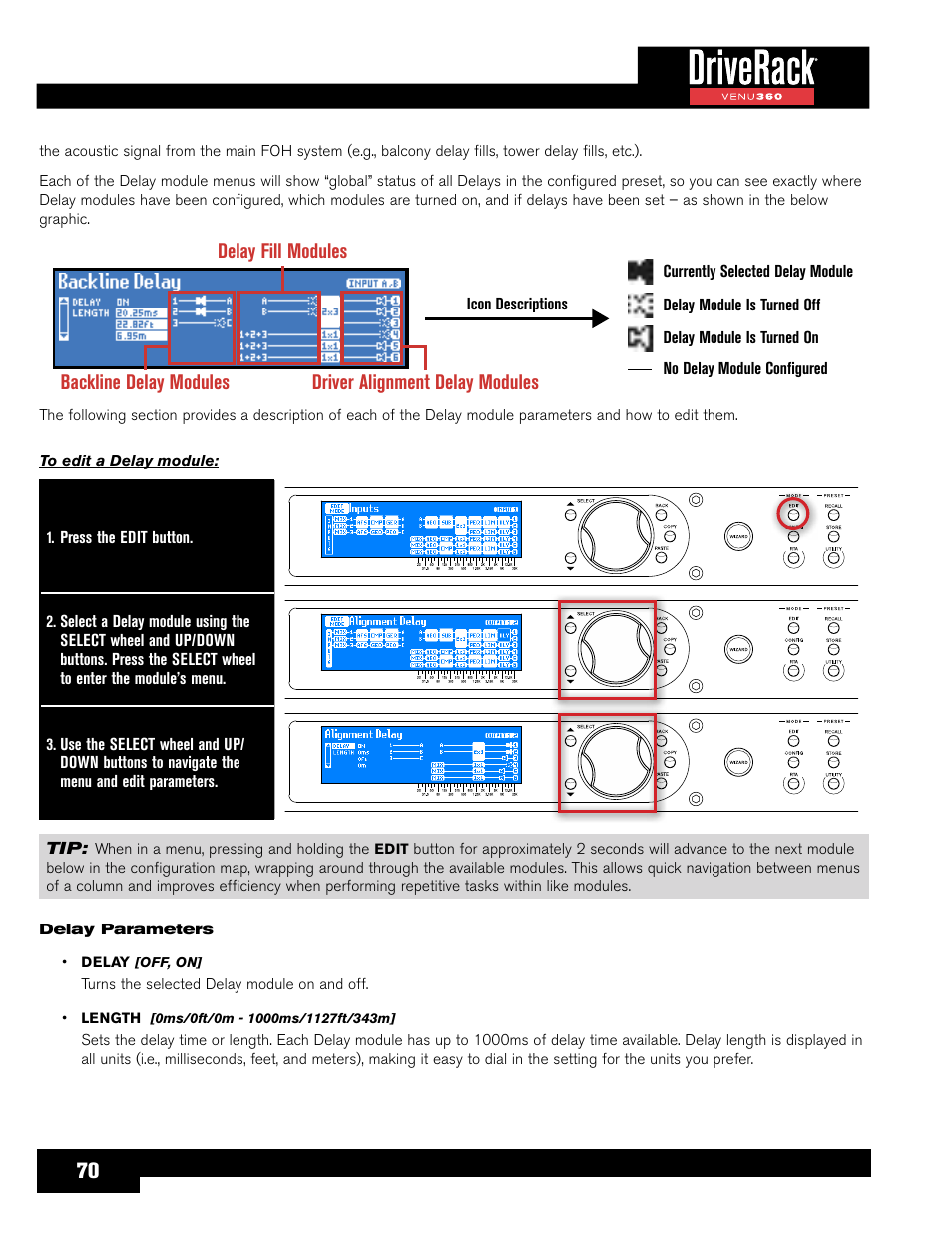 dbx DriveRack VENU360 Loudspeaker Management System User Manual | Page 72 / 127