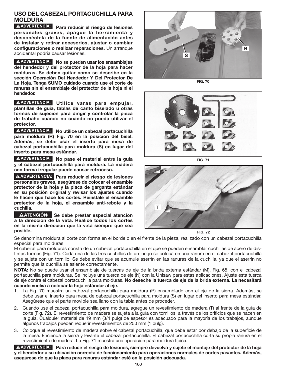 Delta UNISAW 36-L352 User Manual | Page 100 / 108