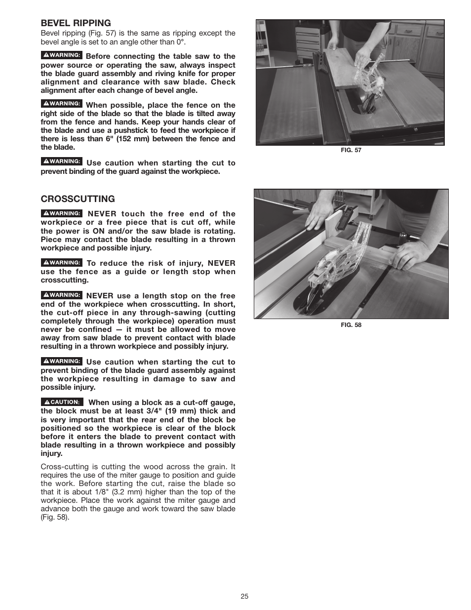 Delta UNISAW 36-L352 User Manual | Page 25 / 108