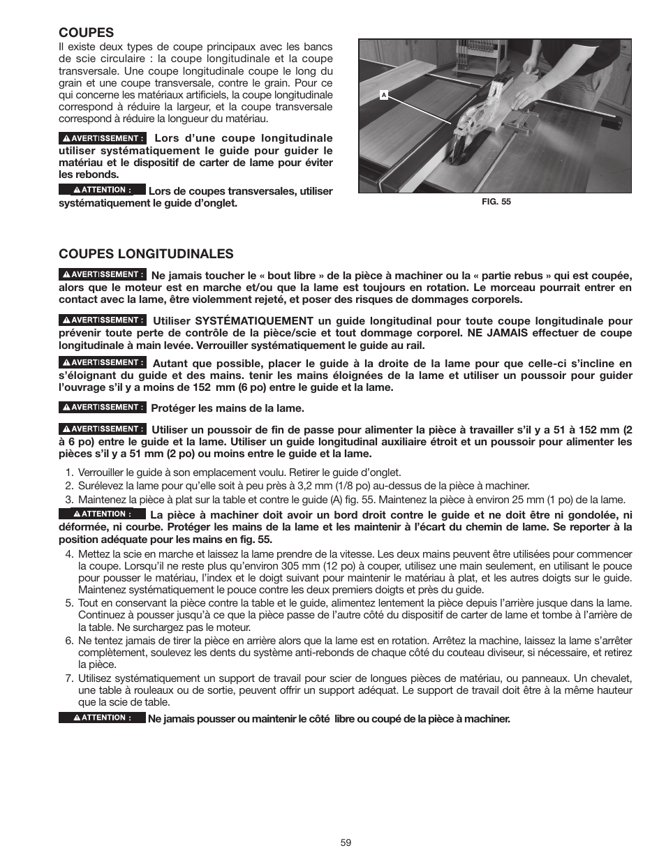 Delta UNISAW 36-L352 User Manual | Page 59 / 108