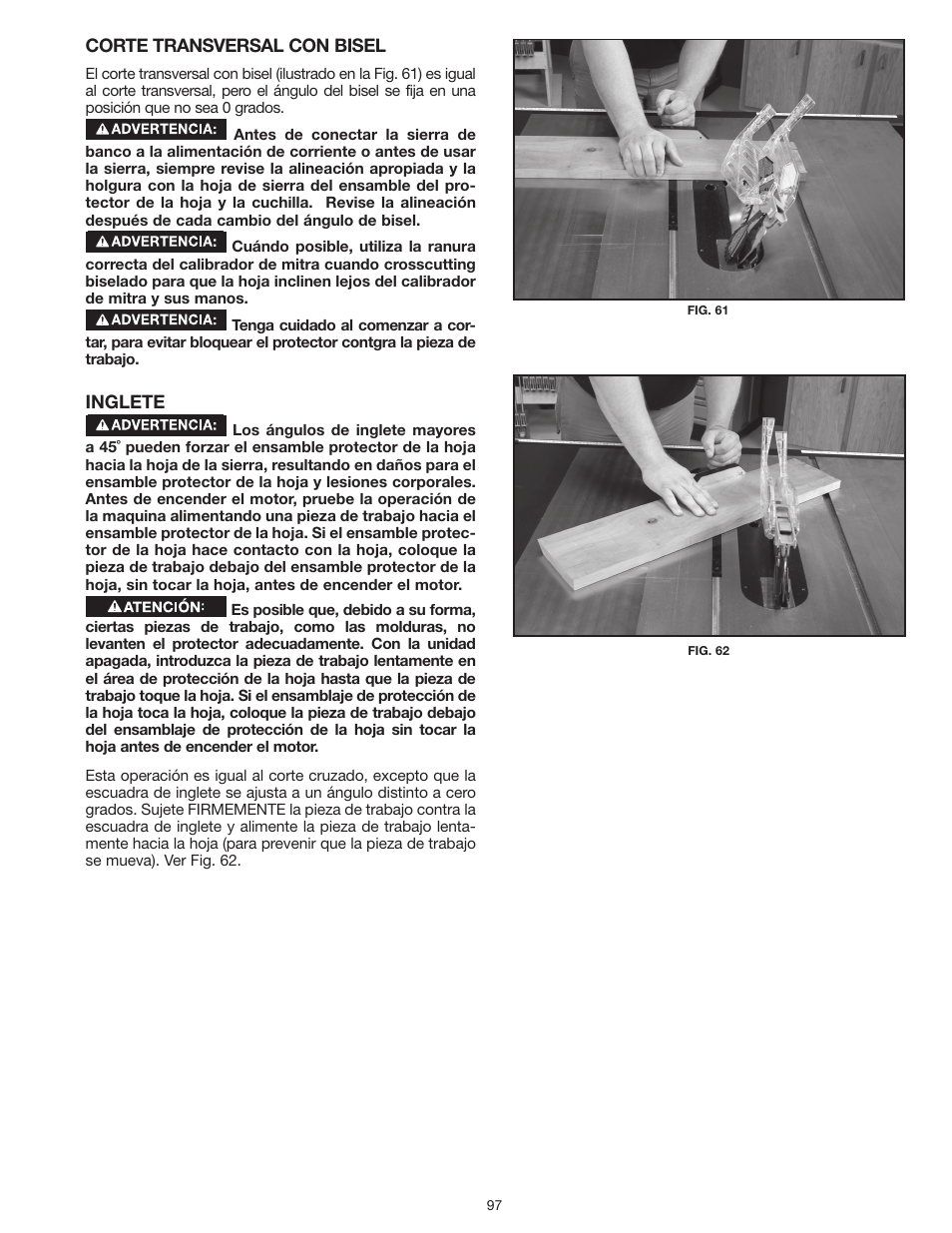 Delta UNISAW 36-L352 User Manual | Page 97 / 108