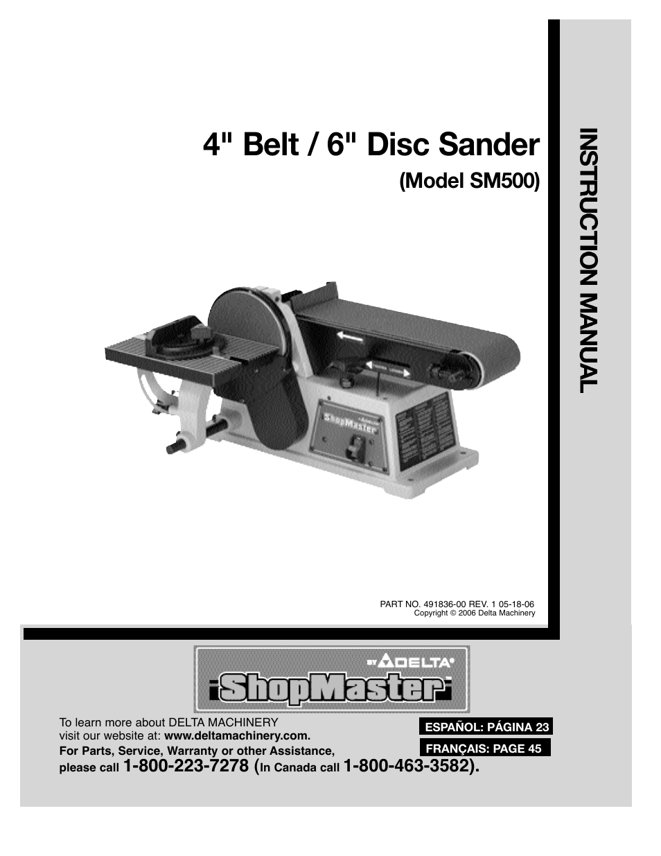 Delta ShopMaster SM500 User Manual | 68 pages