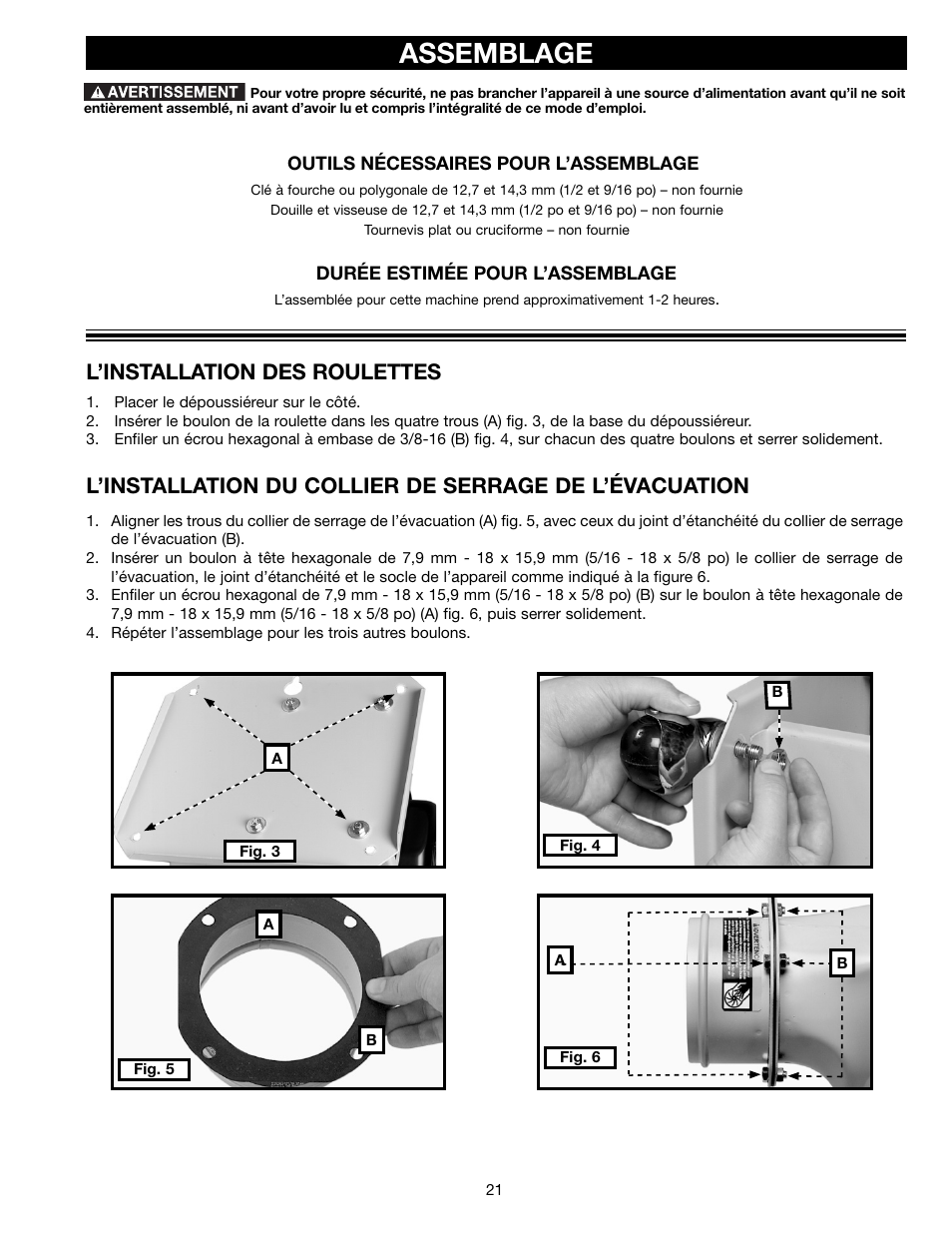 Assemblage, L’installation des roulettes | Delta 36-978 User Manual | Page 21 / 40