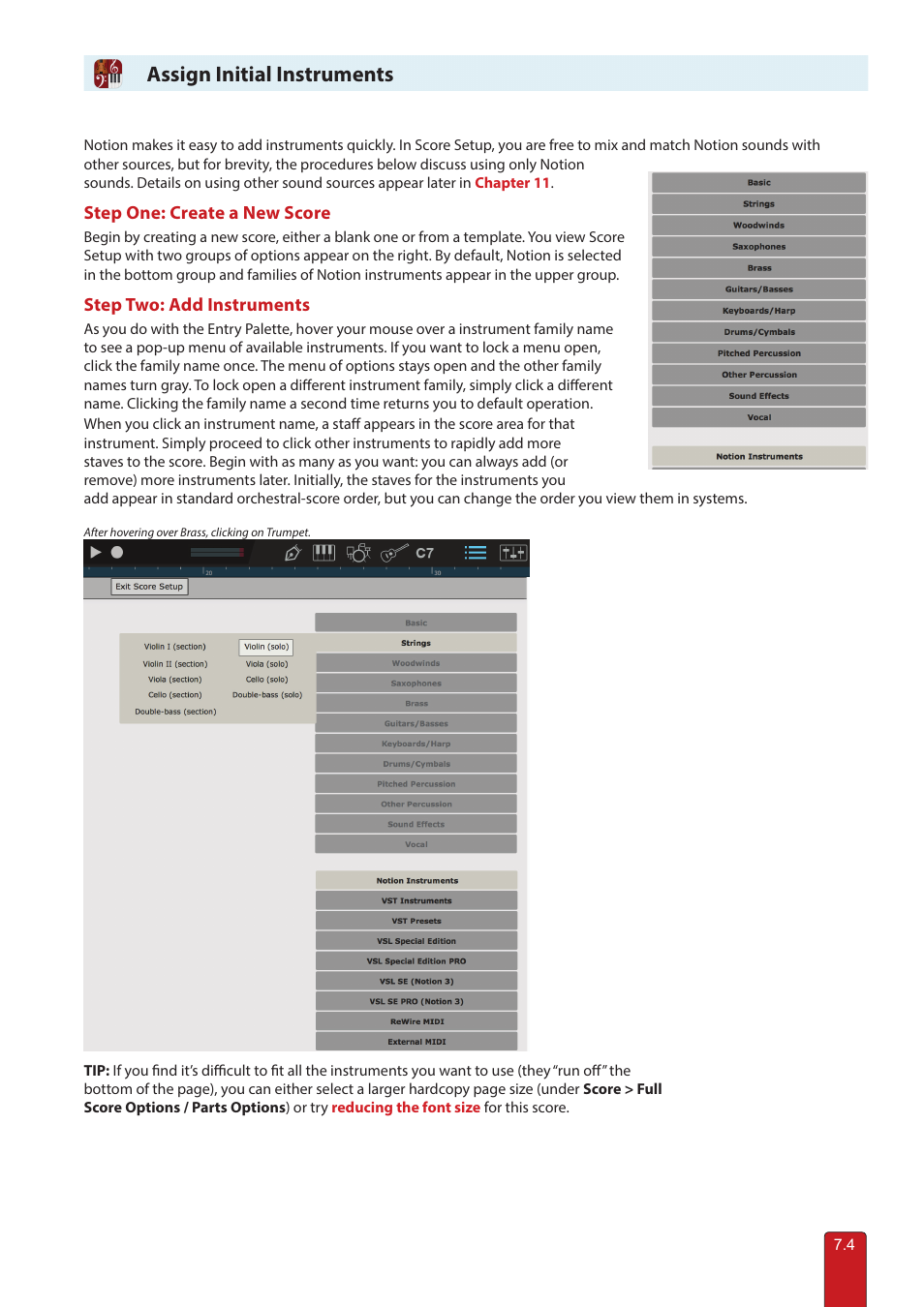 Assign initial instruments | PreSonus Notion 6 - Notation Software (Boxed) User Manual | Page 107 / 292