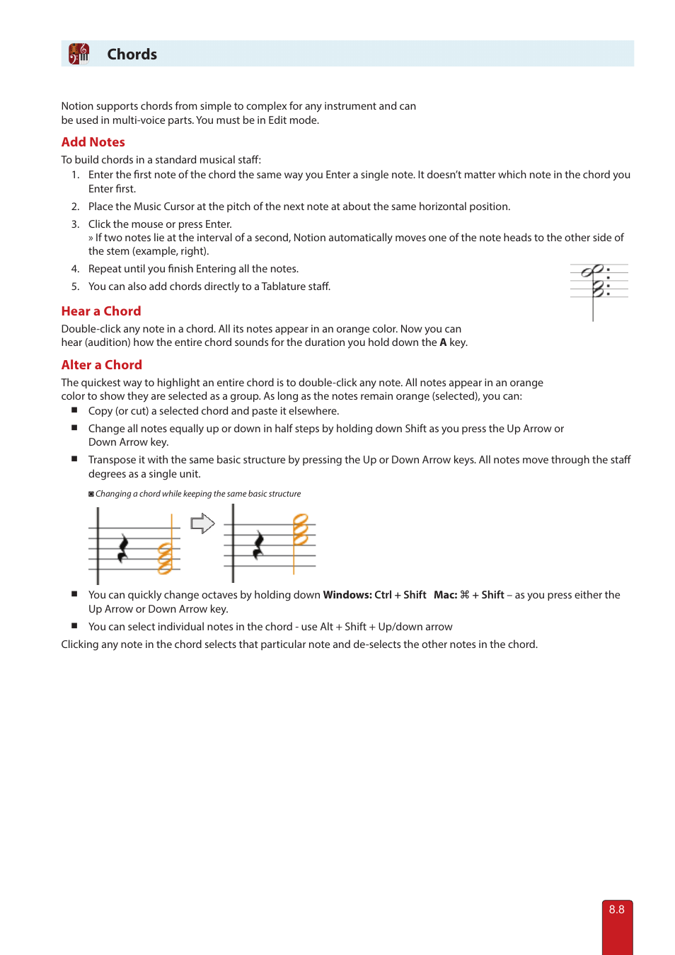 Chords | PreSonus Notion 6 - Notation Software (Boxed) User Manual | Page 121 / 292