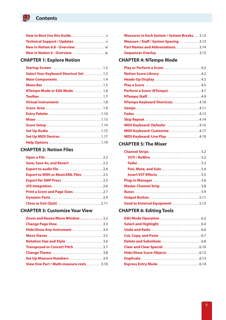 PreSonus Notion 6 - Notation Software (Boxed) User Manual | Page 2 / 292