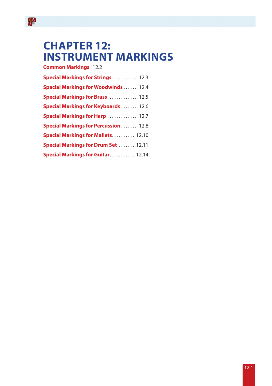 Chapter 12: instrument markings | PreSonus Notion 6 - Notation Software (Boxed) User Manual | Page 224 / 292