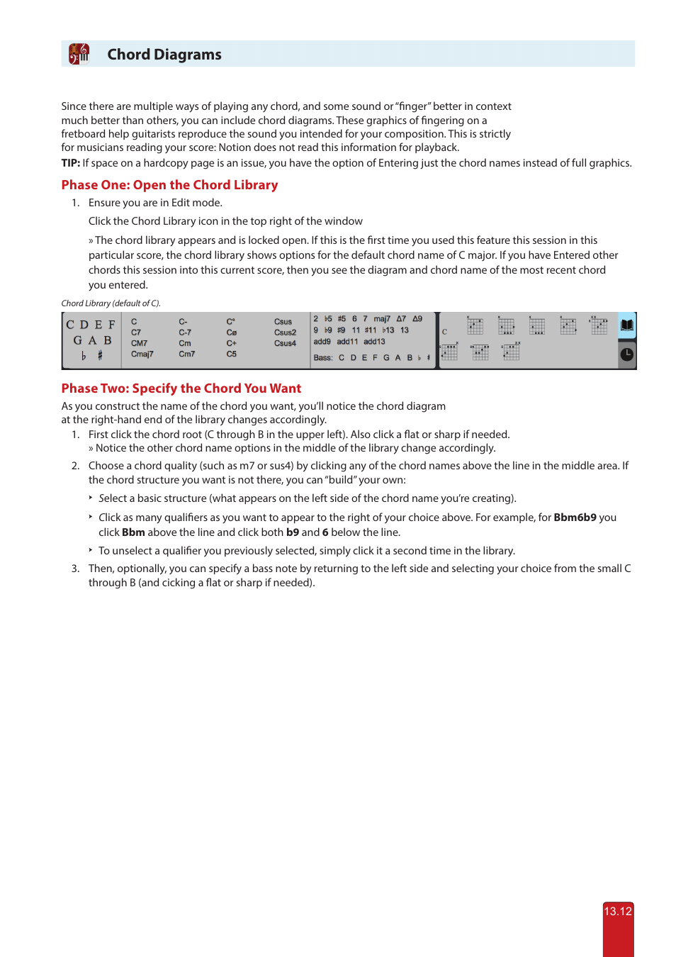 Chord diagrams | PreSonus Notion 6 - Notation Software (Boxed) User Manual | Page 249 / 292