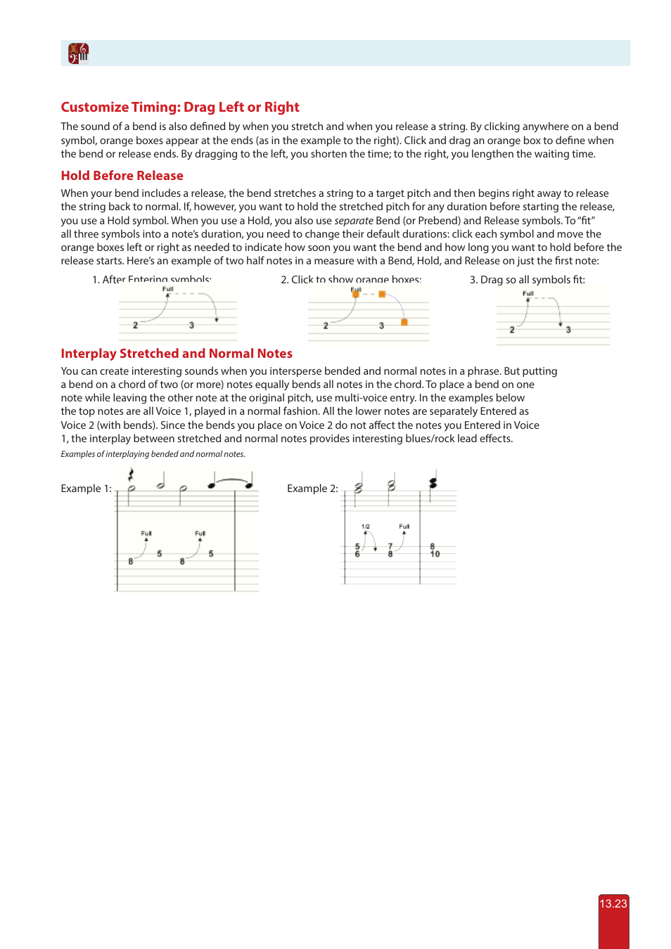 Customize timing: drag left or right | PreSonus Notion 6 - Notation Software (Boxed) User Manual | Page 260 / 292