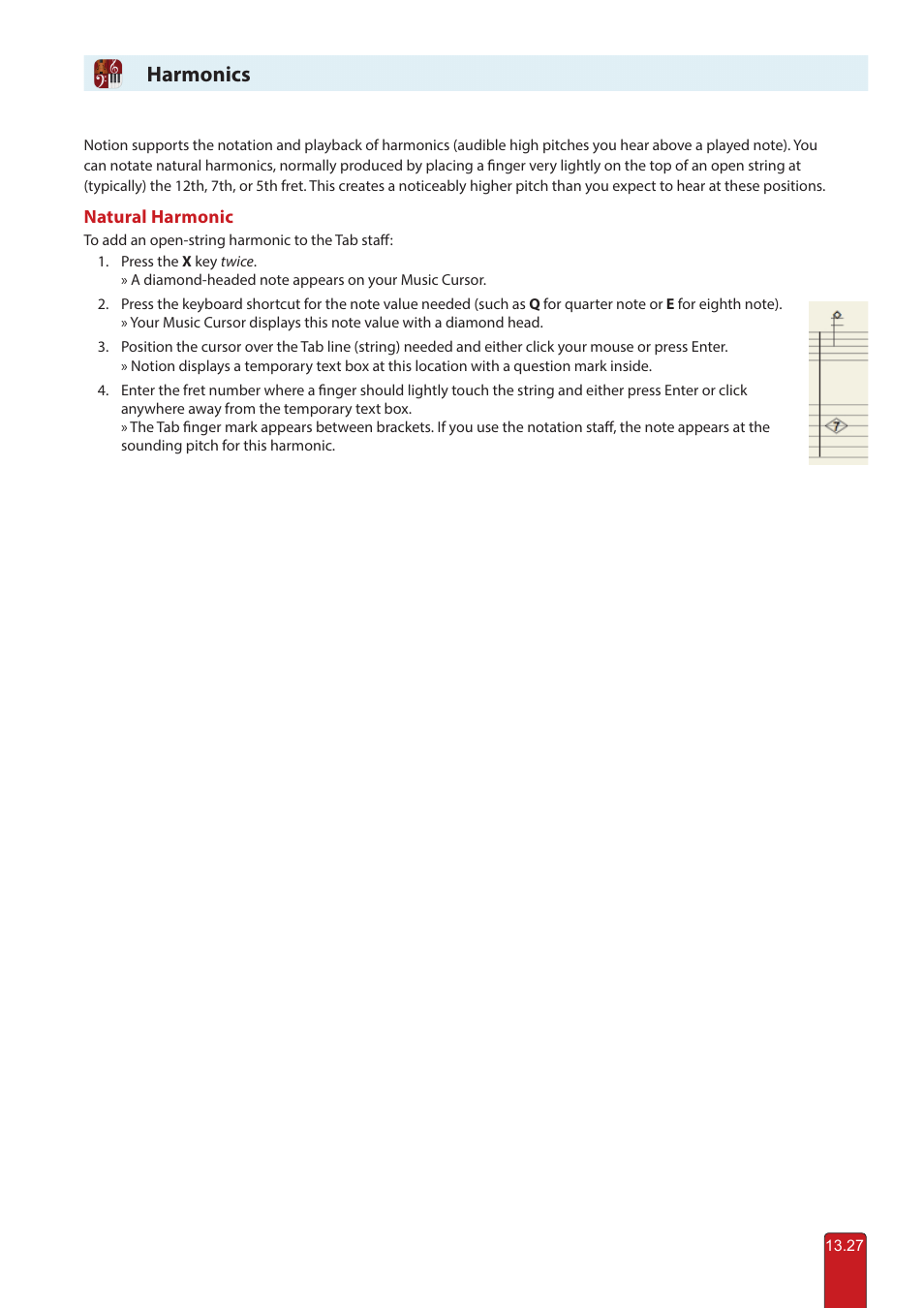 Harmonics | PreSonus Notion 6 - Notation Software (Boxed) User Manual | Page 264 / 292