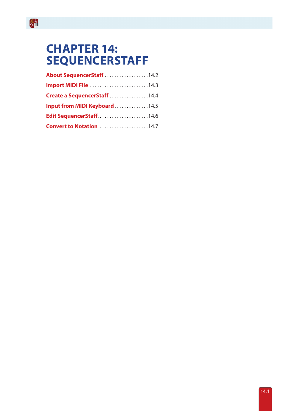 Chapter 14: sequencerstaff | PreSonus Notion 6 - Notation Software (Boxed) User Manual | Page 266 / 292