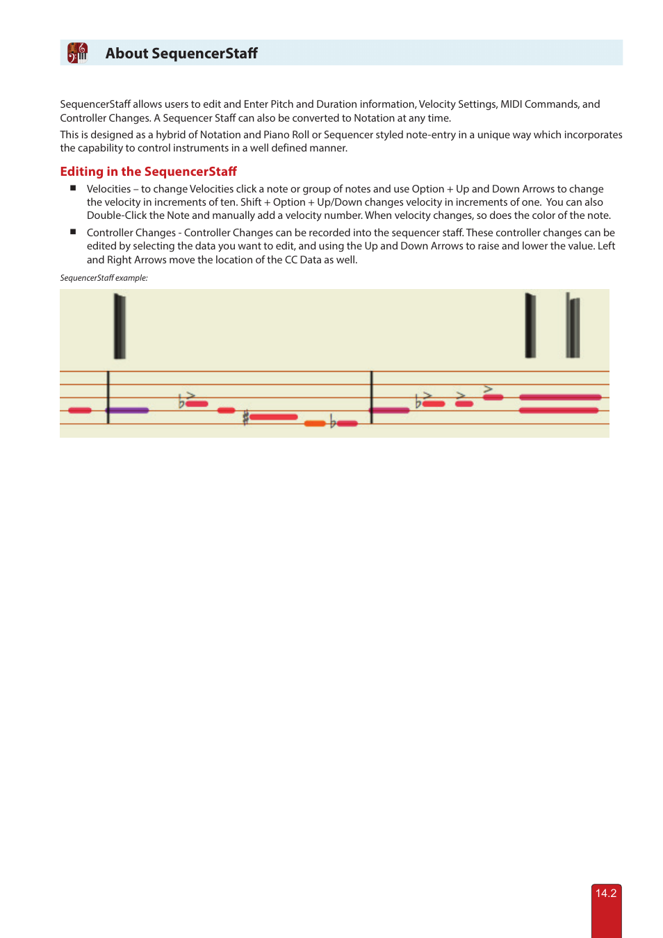 About sequencerstaff | PreSonus Notion 6 - Notation Software (Boxed) User Manual | Page 267 / 292