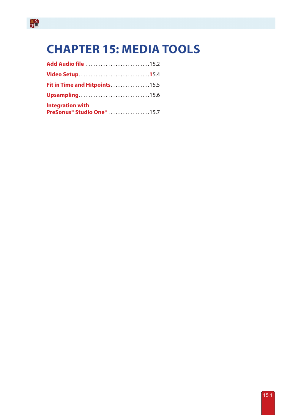 Chapter 15: media tools | PreSonus Notion 6 - Notation Software (Boxed) User Manual | Page 273 / 292