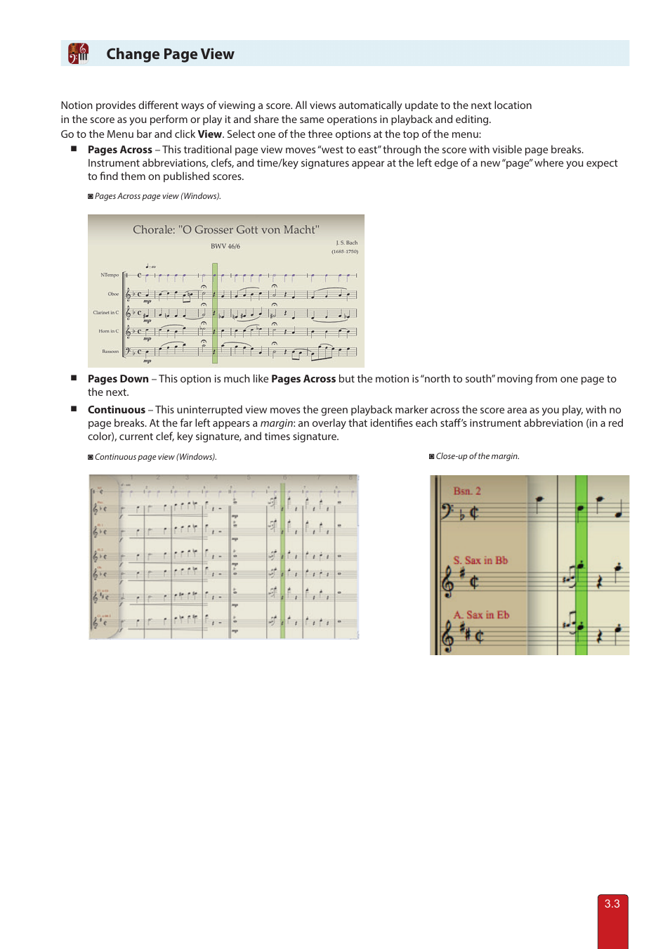 Change page view | PreSonus Notion 6 - Notation Software (Boxed) User Manual | Page 43 / 292