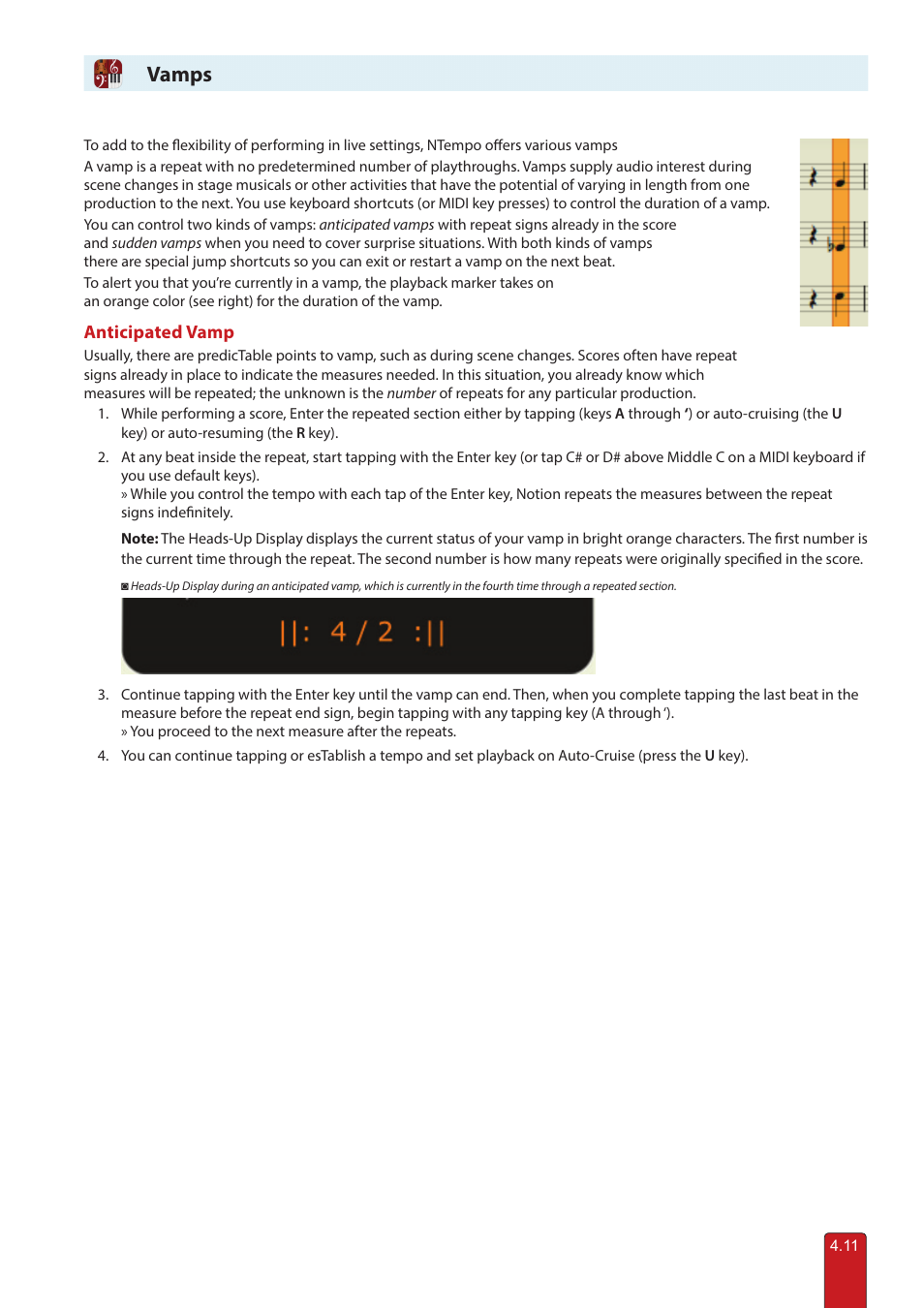 Vamps | PreSonus Notion 6 - Notation Software (Boxed) User Manual | Page 66 / 292