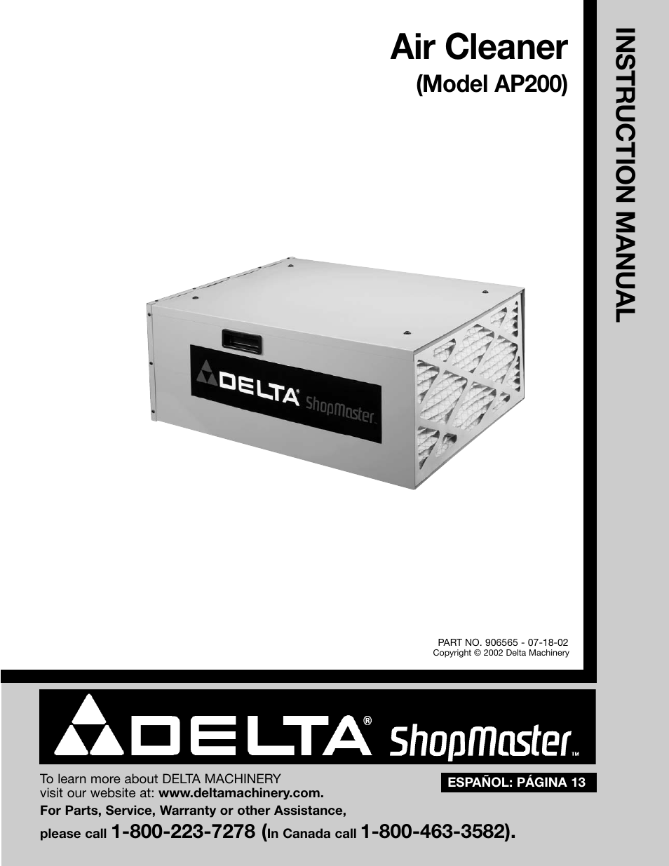 Delta AP200 User Manual | 12 pages