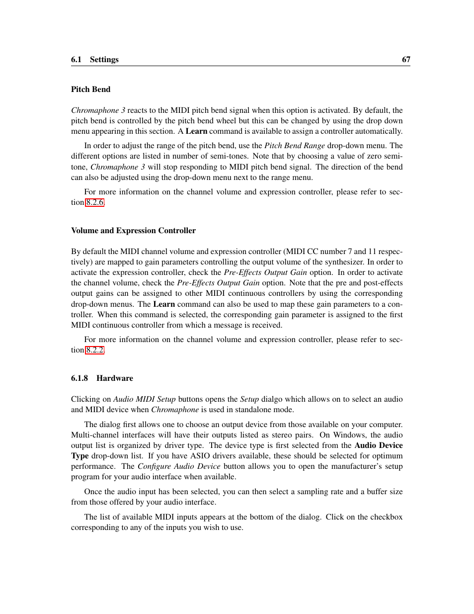 Hardware | Applied Acoustics Systems Chromaphone 3 Upgrade Acoustic Object Synthesizer Plug-In (Download) User Manual | Page 67 / 83