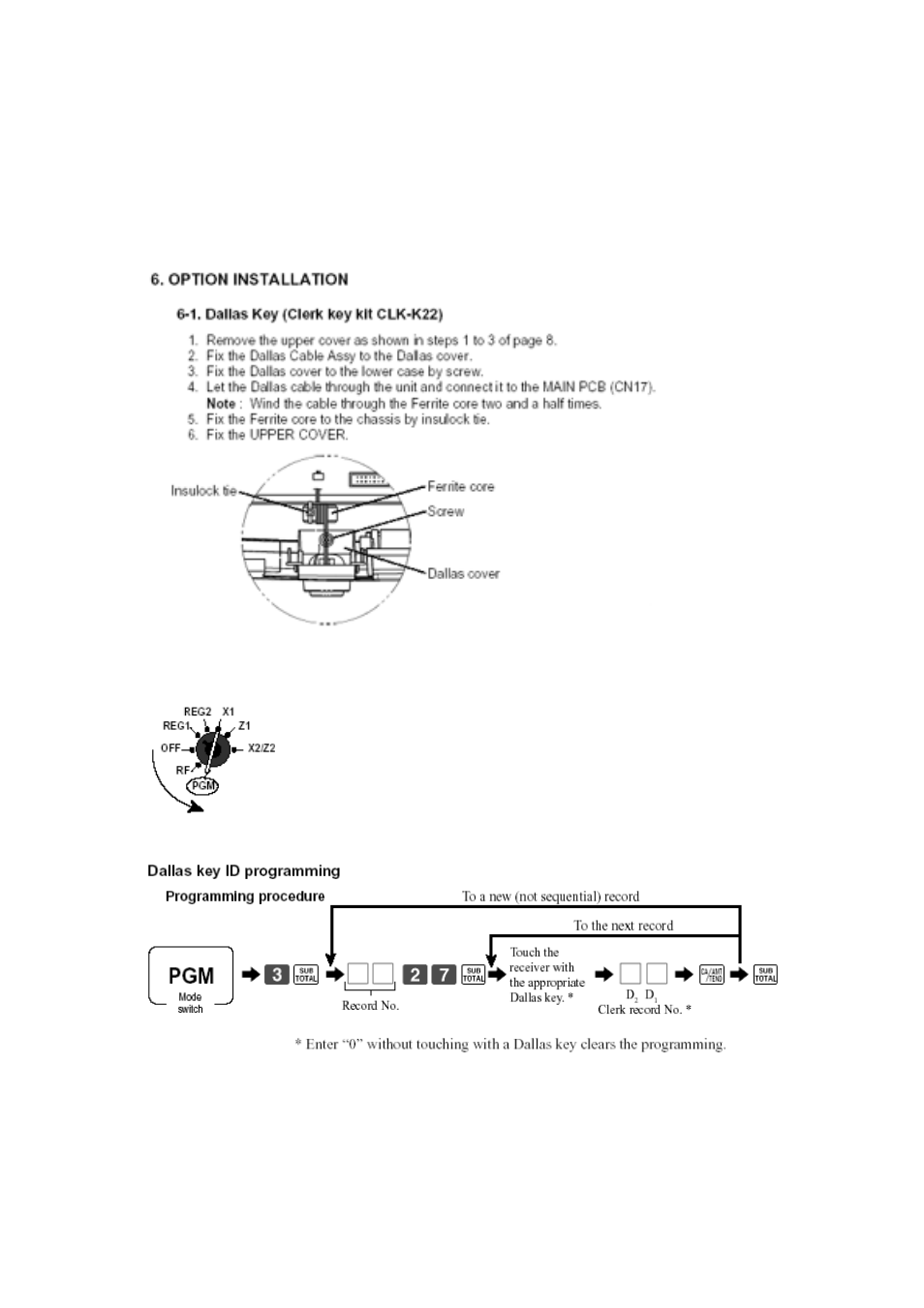 Chapter 13, Dallas keys, Dallas key installation | Dallas key programming | Delta TE-4000 User Manual | Page 51 / 55