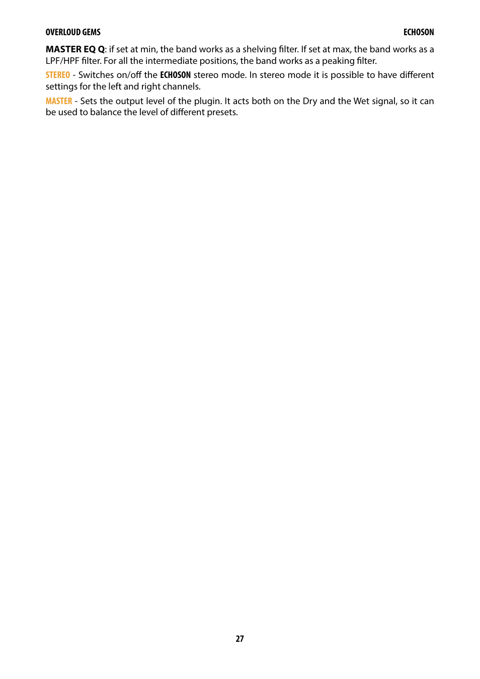 Overloud Gem Comp76 FET Compressor and Limiter Plug-In User Manual | Page 29 / 55