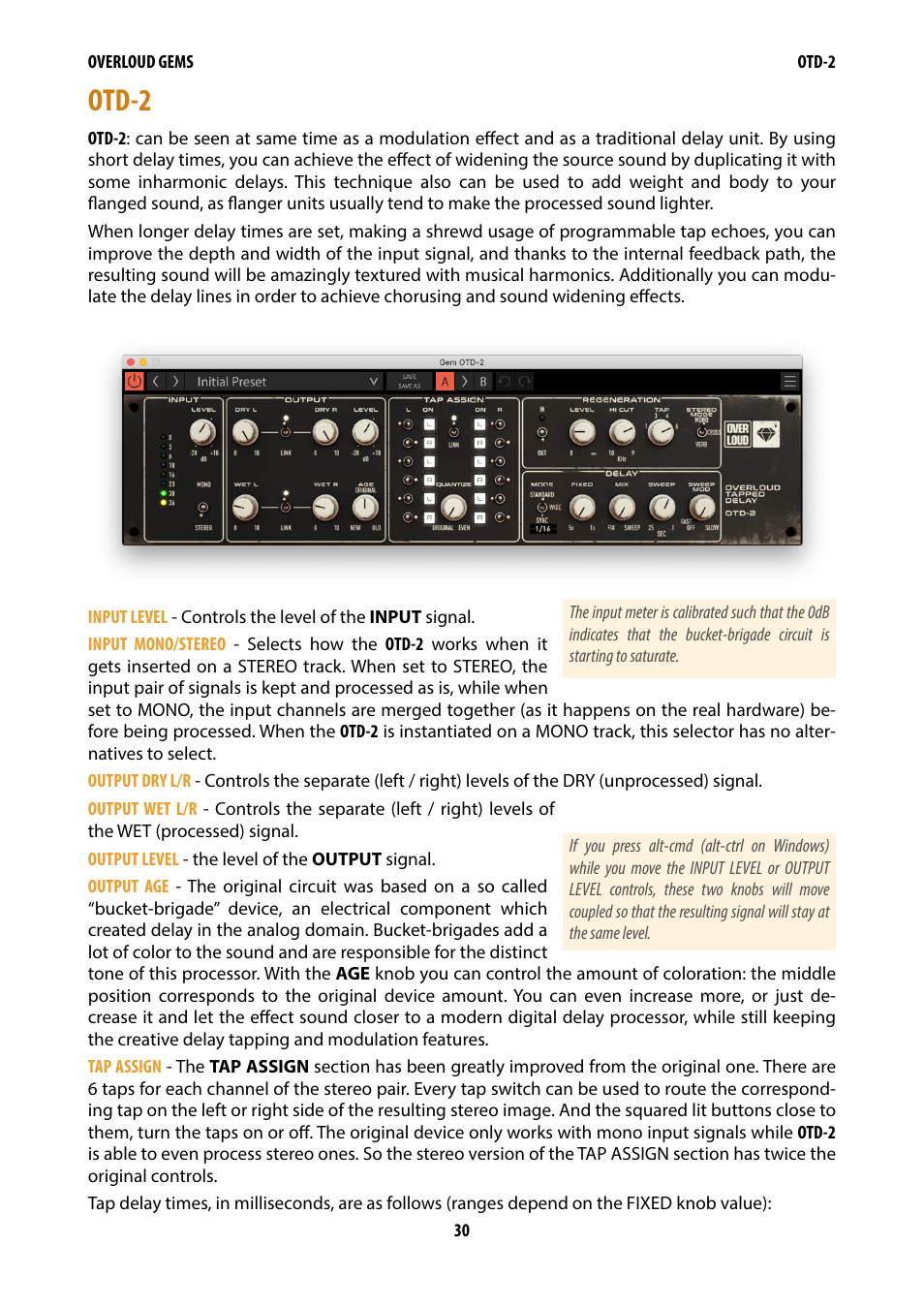 Otd-2 | Overloud Gem Comp76 FET Compressor and Limiter Plug-In User Manual | Page 32 / 55