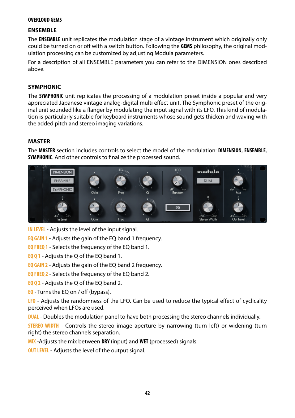 Overloud Gem Comp76 FET Compressor and Limiter Plug-In User Manual | Page 44 / 55
