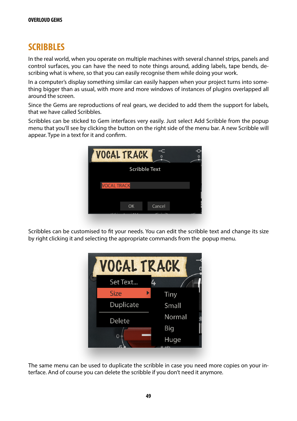 Scribbles | Overloud Gem Comp76 FET Compressor and Limiter Plug-In User Manual | Page 51 / 55