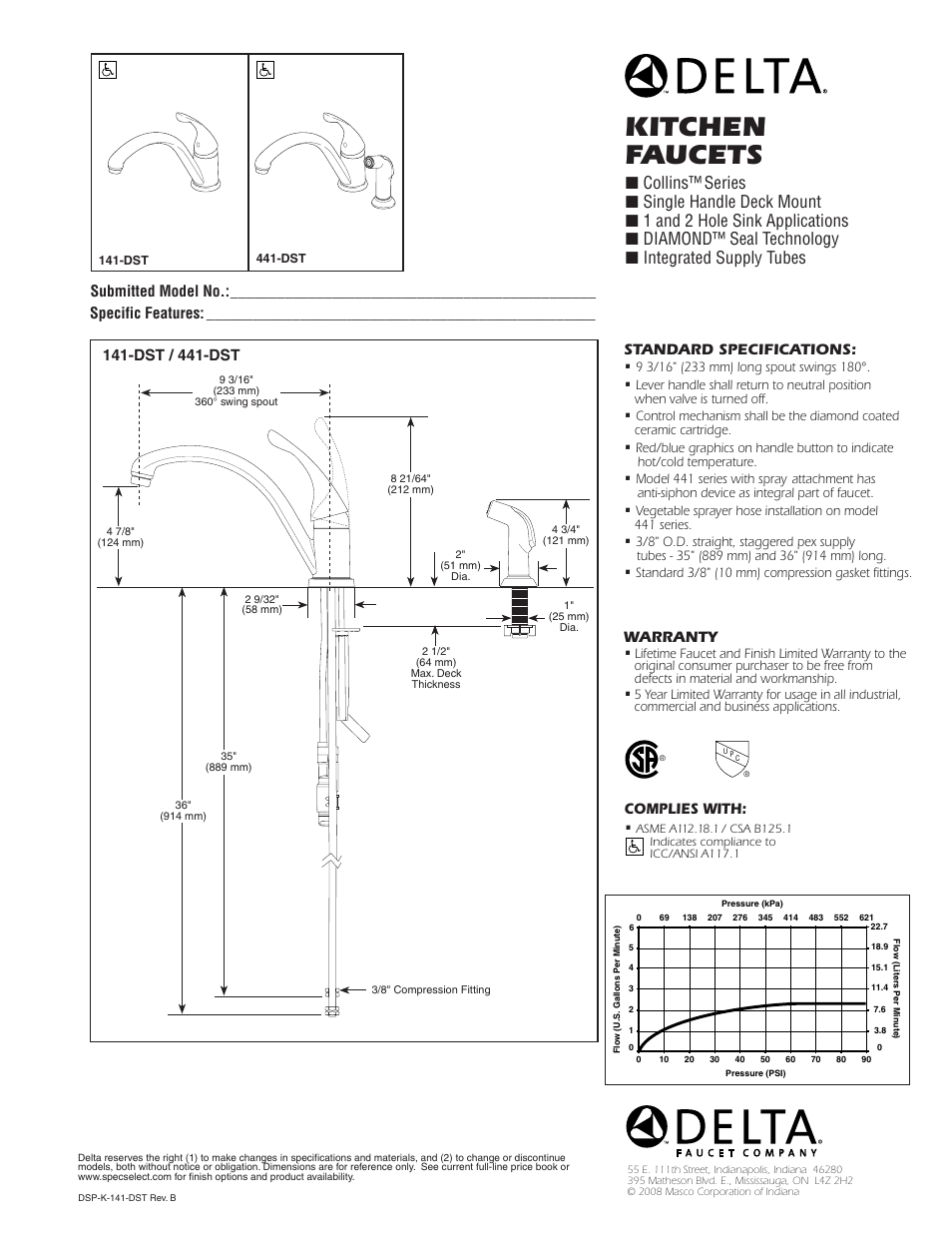 Delta 141-DST User Manual | 1 page