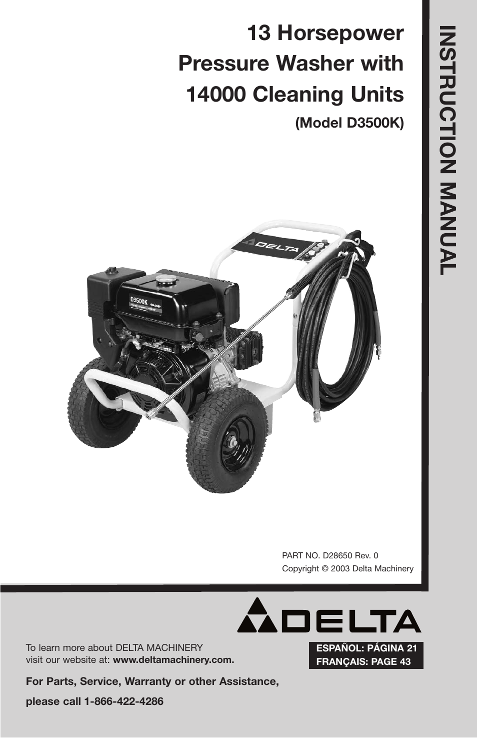 Delta D28650 User Manual | 64 pages