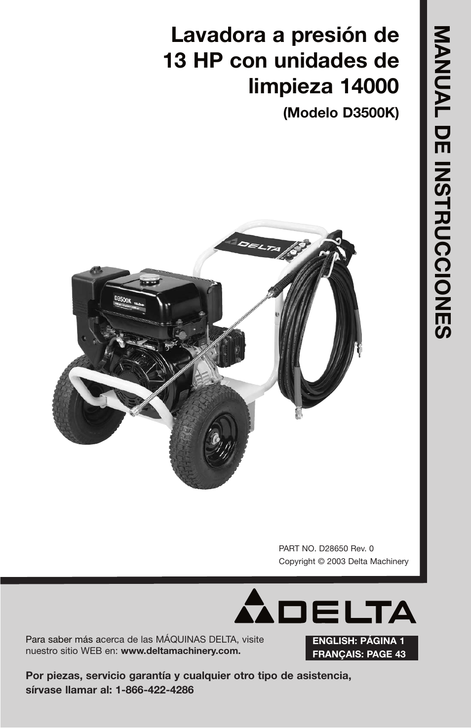 M anual d e instruc cio nes | Delta D28650 User Manual | Page 21 / 64