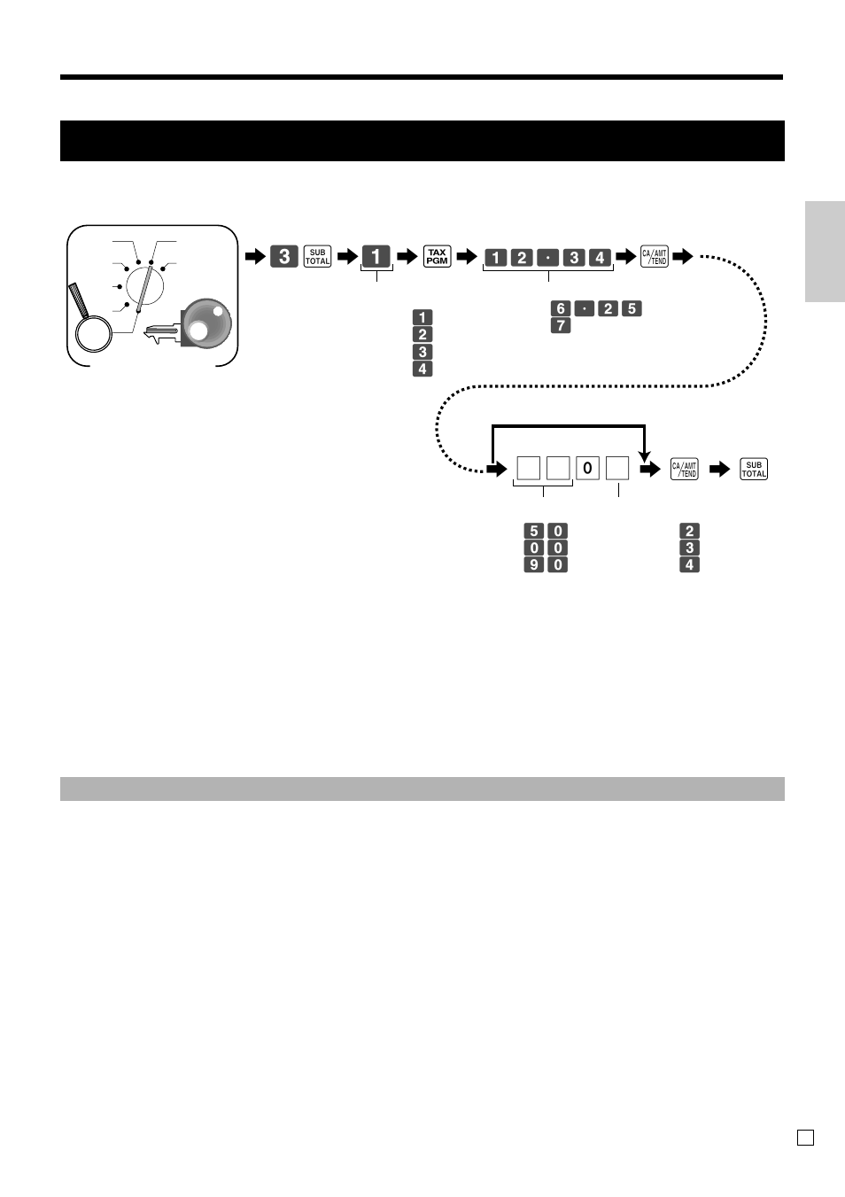 Tax table programming (continued), Getting star ted, 6a6 6 | 6 a 6 s, Programming canadian tax table | Casio PCR-T470 User Manual | Page 15 / 96