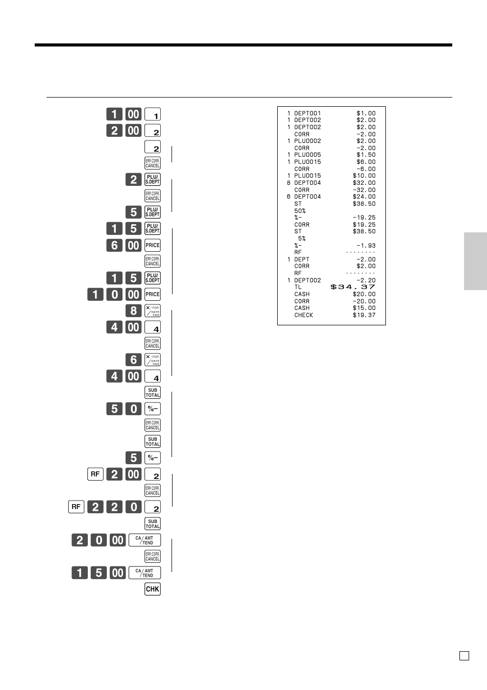 Basic operations and setups | Casio PCR-T470 User Manual | Page 43 / 96