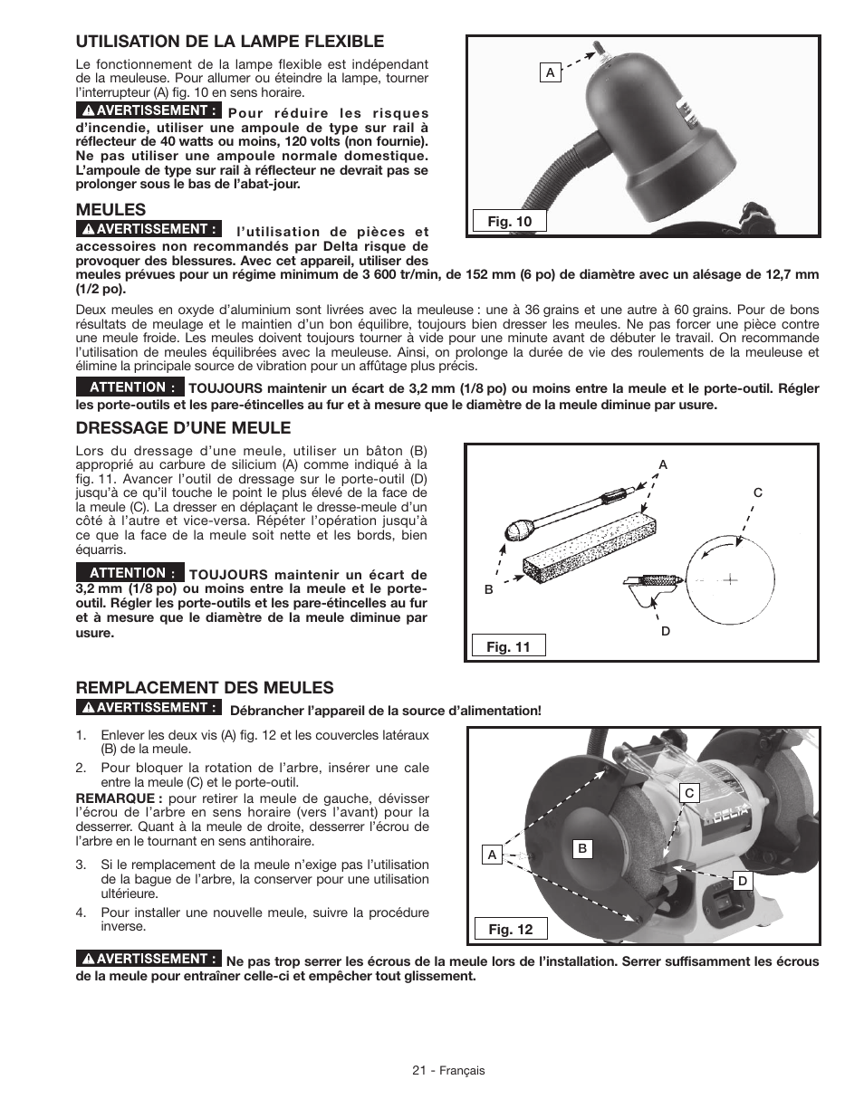 Delta GR150 User Manual | Page 21 / 36