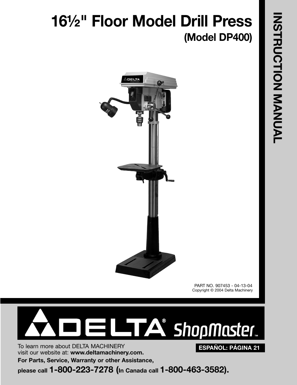 Delta DP400 User Manual | 21 pages