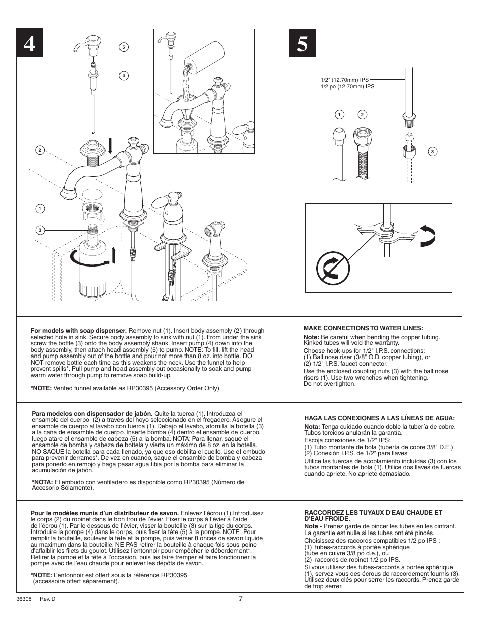 Delta 155 Series User Manual | Page 7 / 8