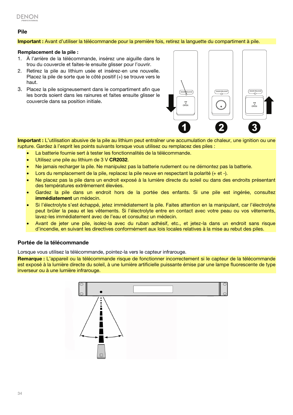 Denon DN-500CB CD/USB/Bluetooth Player with Remote User Manual | Page 34 / 72