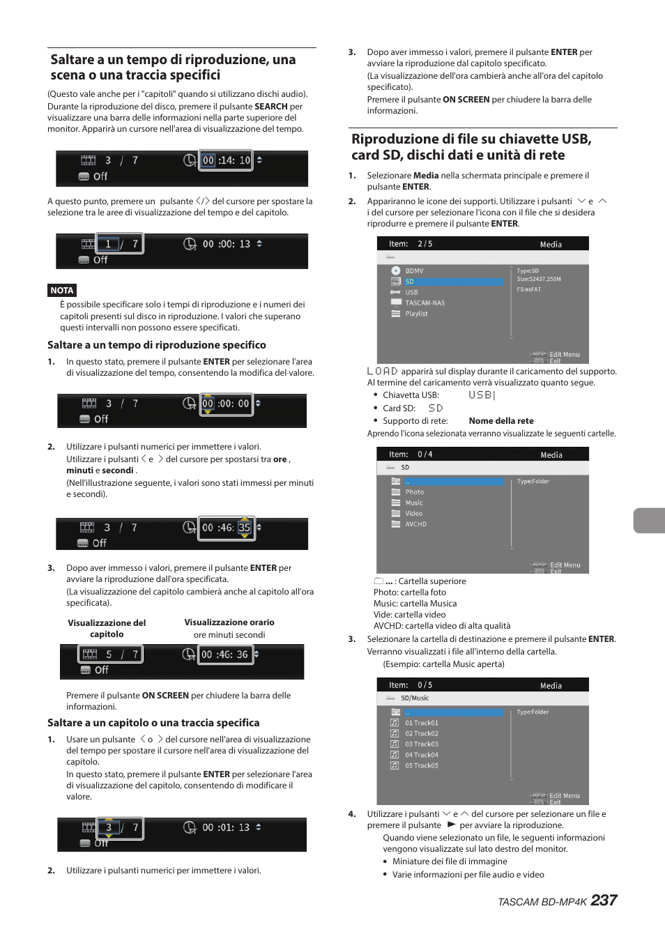 Tascam BD-MP4K Professional-Grade 4K UHD Blu-ray Player User Manual | Page 237 / 260