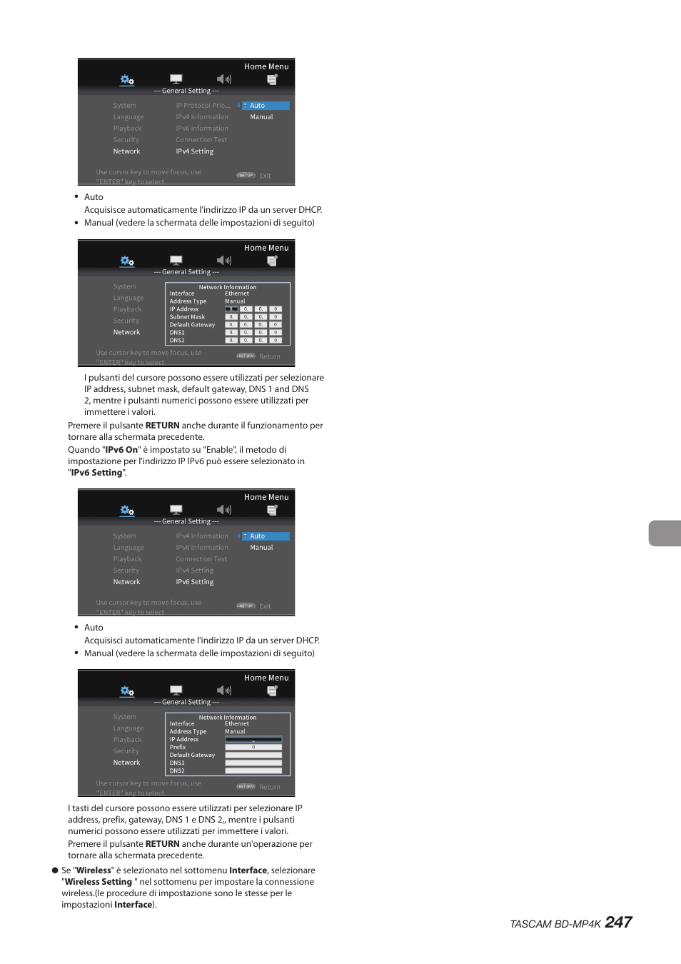 Tascam BD-MP4K Professional-Grade 4K UHD Blu-ray Player User Manual | Page 247 / 260