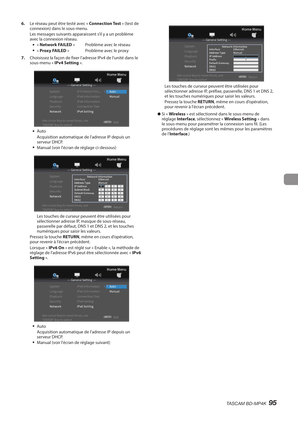 Tascam BD-MP4K Professional-Grade 4K UHD Blu-ray Player User Manual | Page 95 / 260