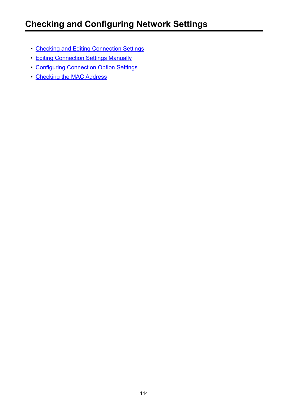 Checking and configuring network settings | Canon WFT-R10A Wireless File Transmitter for EOS R5 C & R5 Mirrorless Camera User Manual | Page 114 / 176