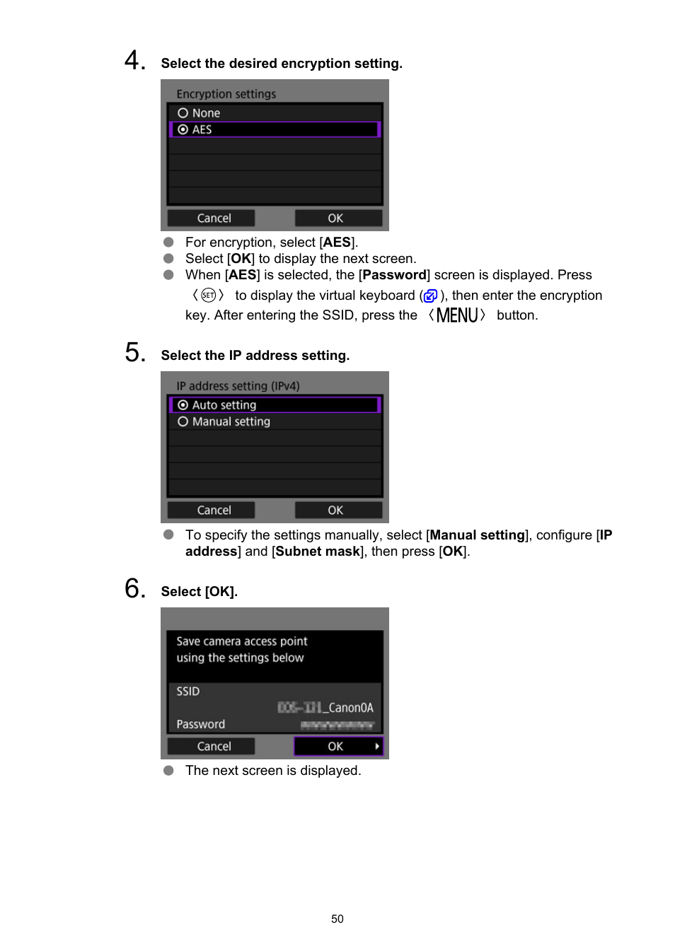 Canon WFT-R10A Wireless File Transmitter for EOS R5 C & R5 Mirrorless Camera User Manual | Page 50 / 176